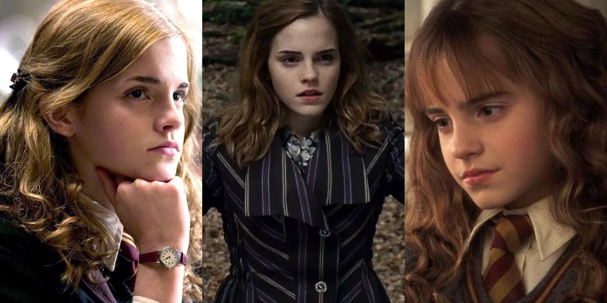 Split image of Hermoine Granger in Harry Potter feature
