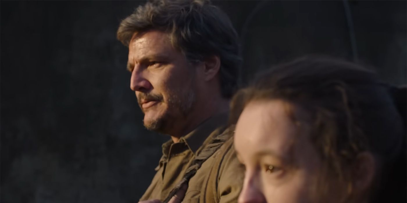 Pedro Pascal and Bella Ramsey in The Last of Us