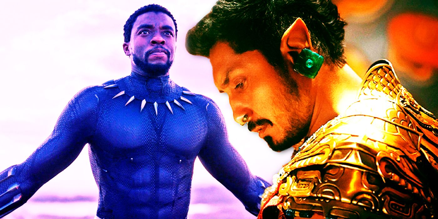 Black Panther and Namor in Black Panther and Wakanda Forever.