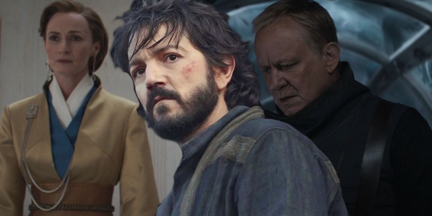 Cassian Andor Luthen Mon Mothma