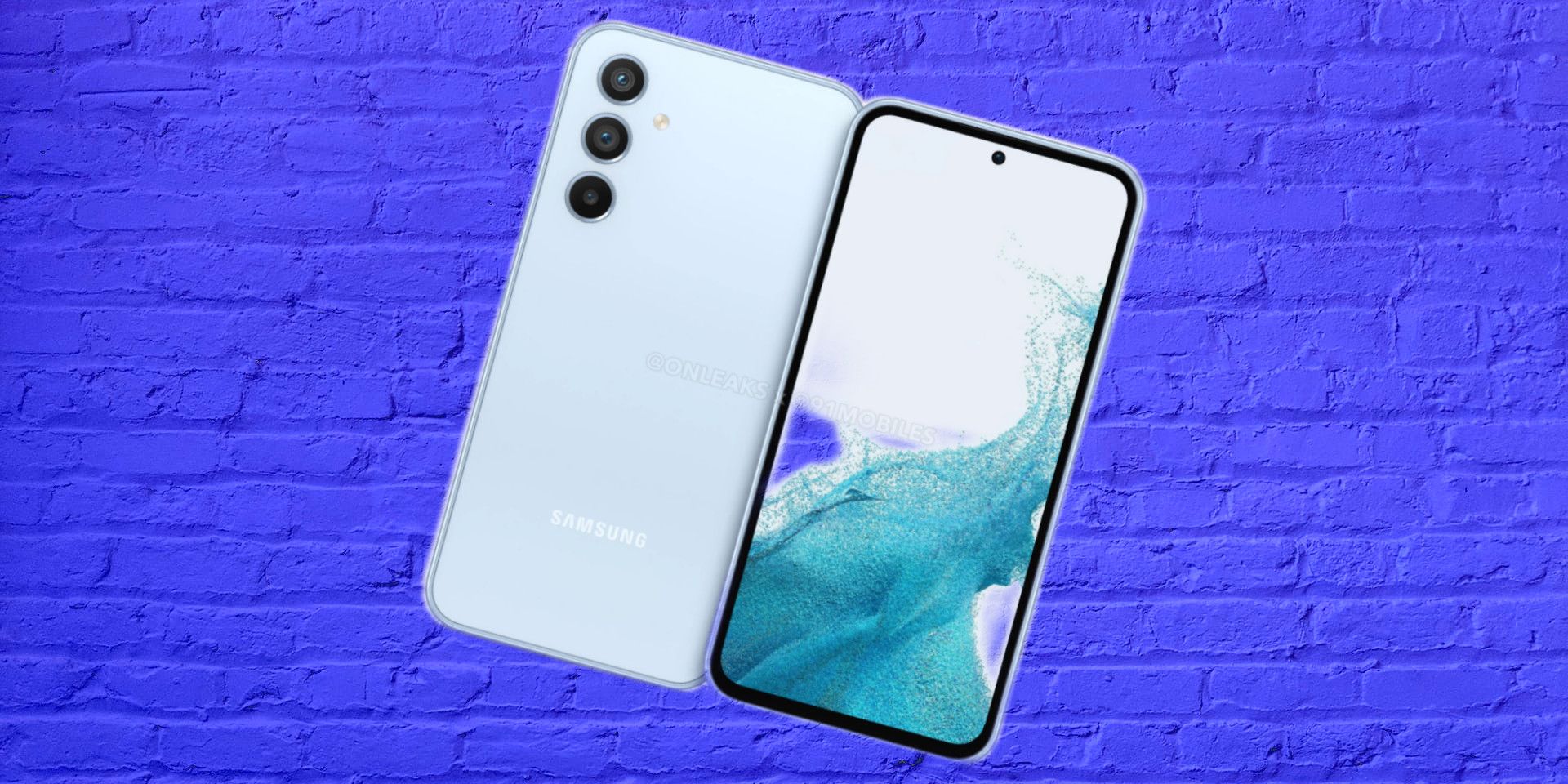 Galaxy A54 render on custom background