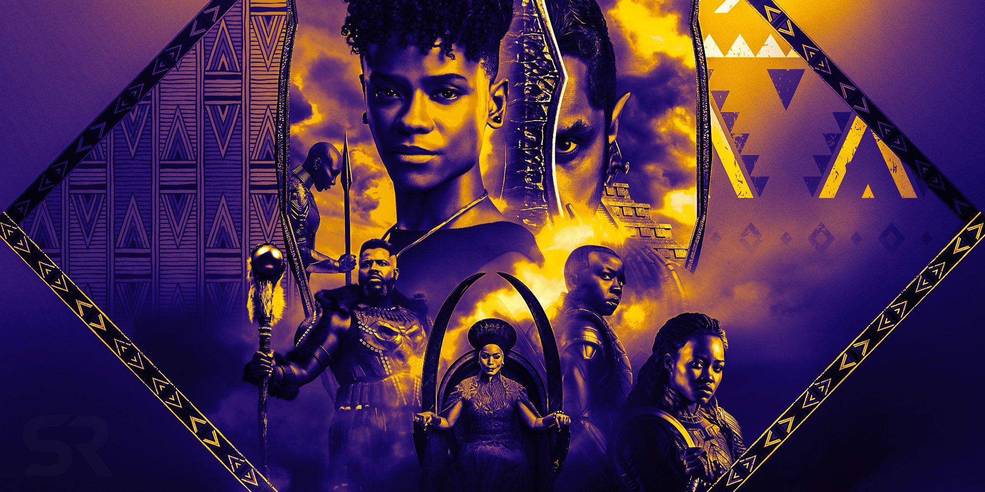 Black panther wakanda forever banner