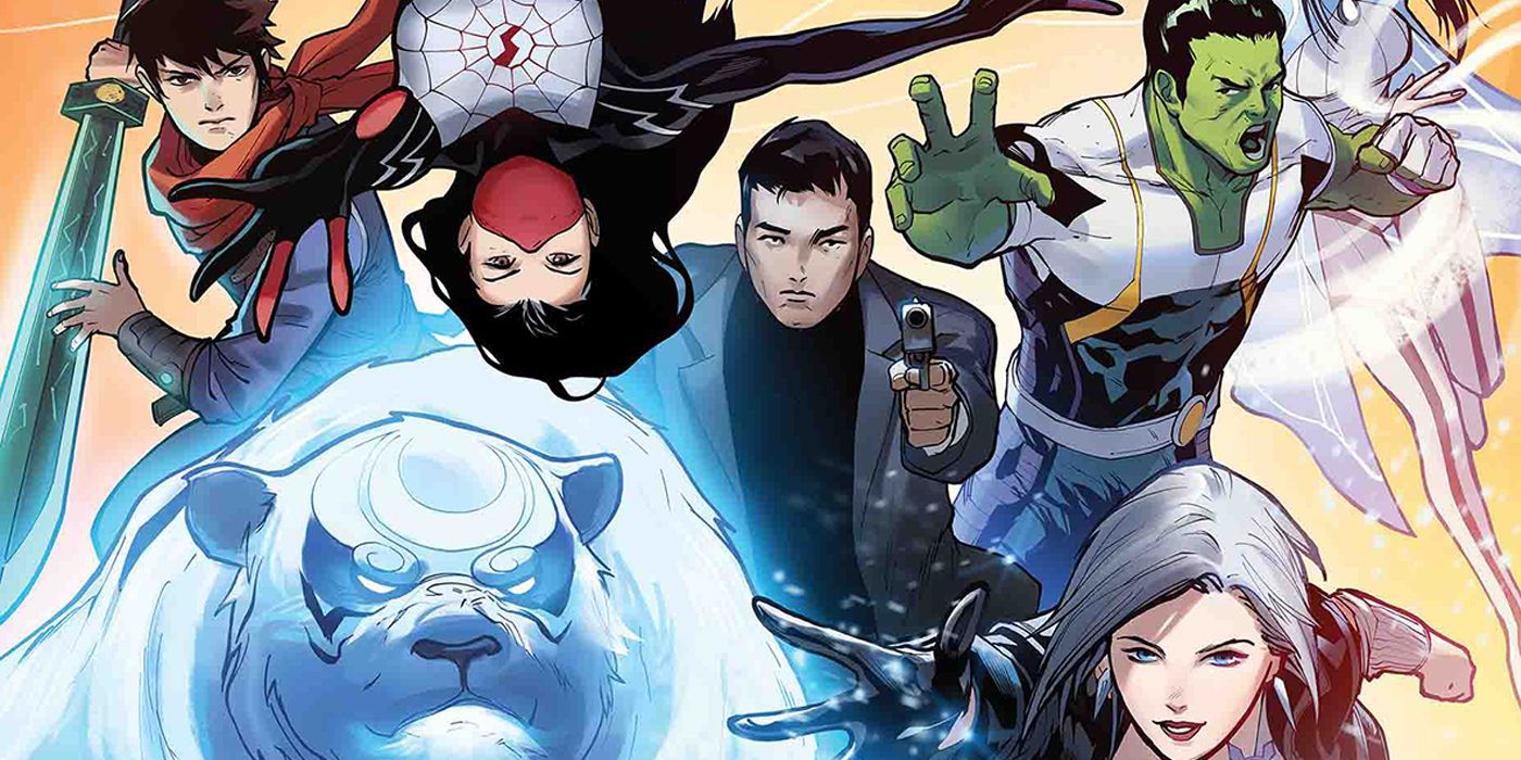Amadeus Cho fighting alongside the Agents of Atlas.