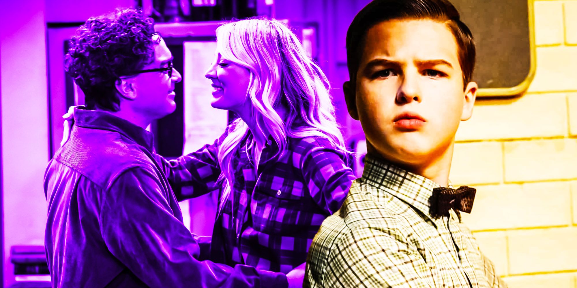 young sheldong big bang theory leonard and penny