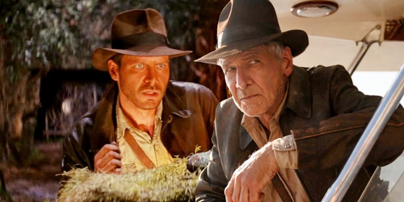 Custom image of Harrison Ford from Raiders of the Lost Ark and Indiana Jones 5.