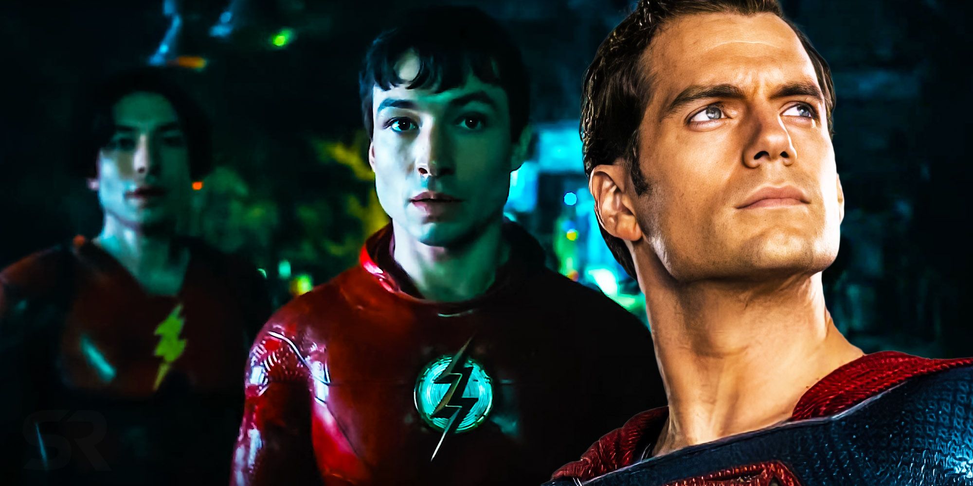 Henry Cavill superman in the flash movie