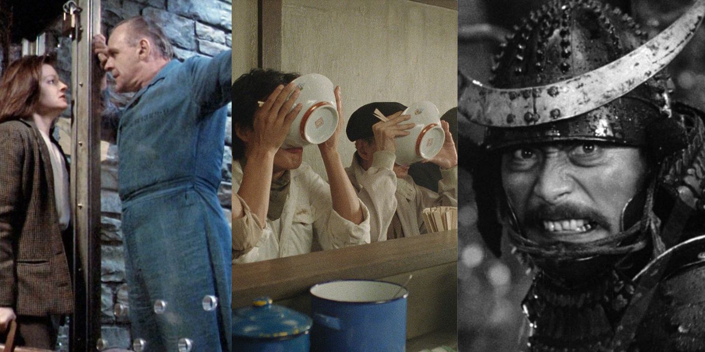 Criterions three vertical images silence of the lambs, tampopo, throne of blood