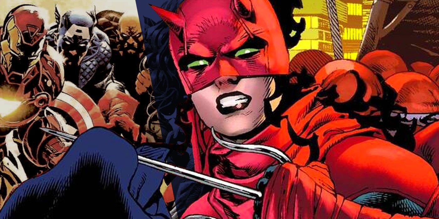 Avengers angry at elektra's daredevil heroes