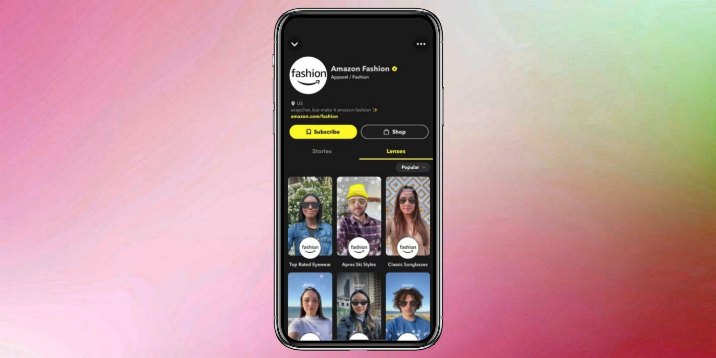 Snapchat AR Amazon Fashion