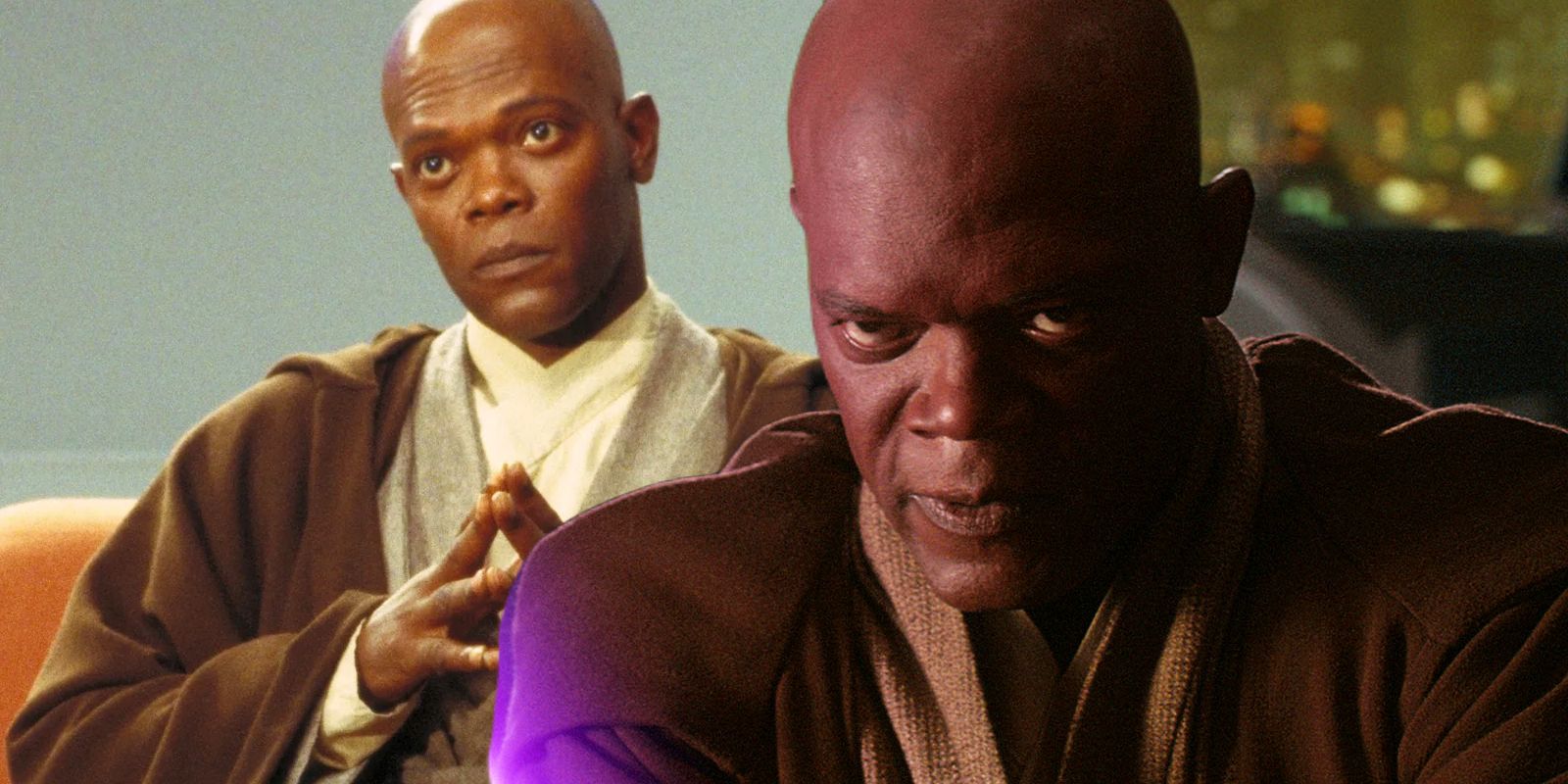 Mace Windu in Star Wars Episode I The Phantom Menace and Episode III Revenge of the Sith