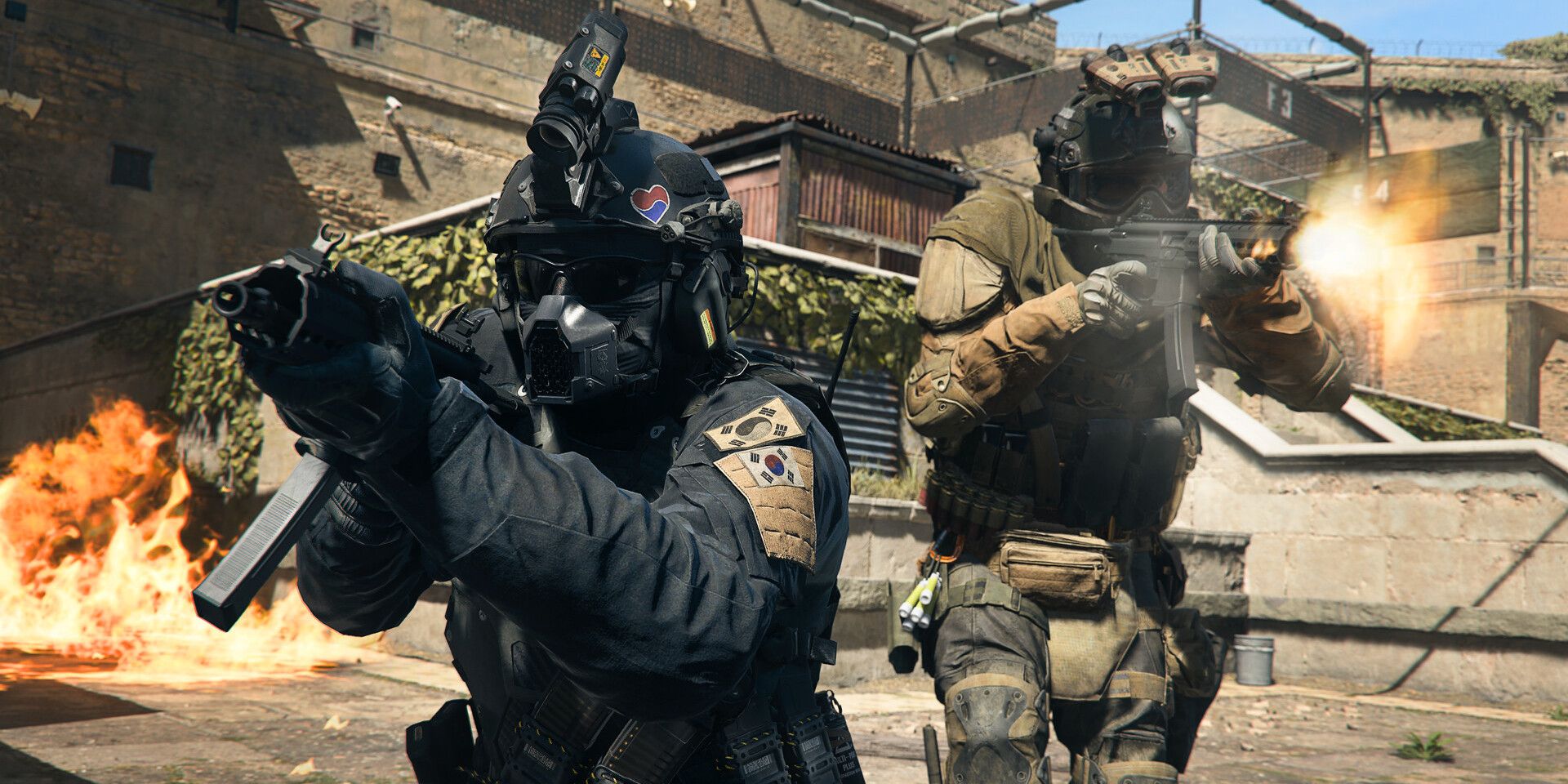 Soldiers Shooting in Combat in Warzone 2
