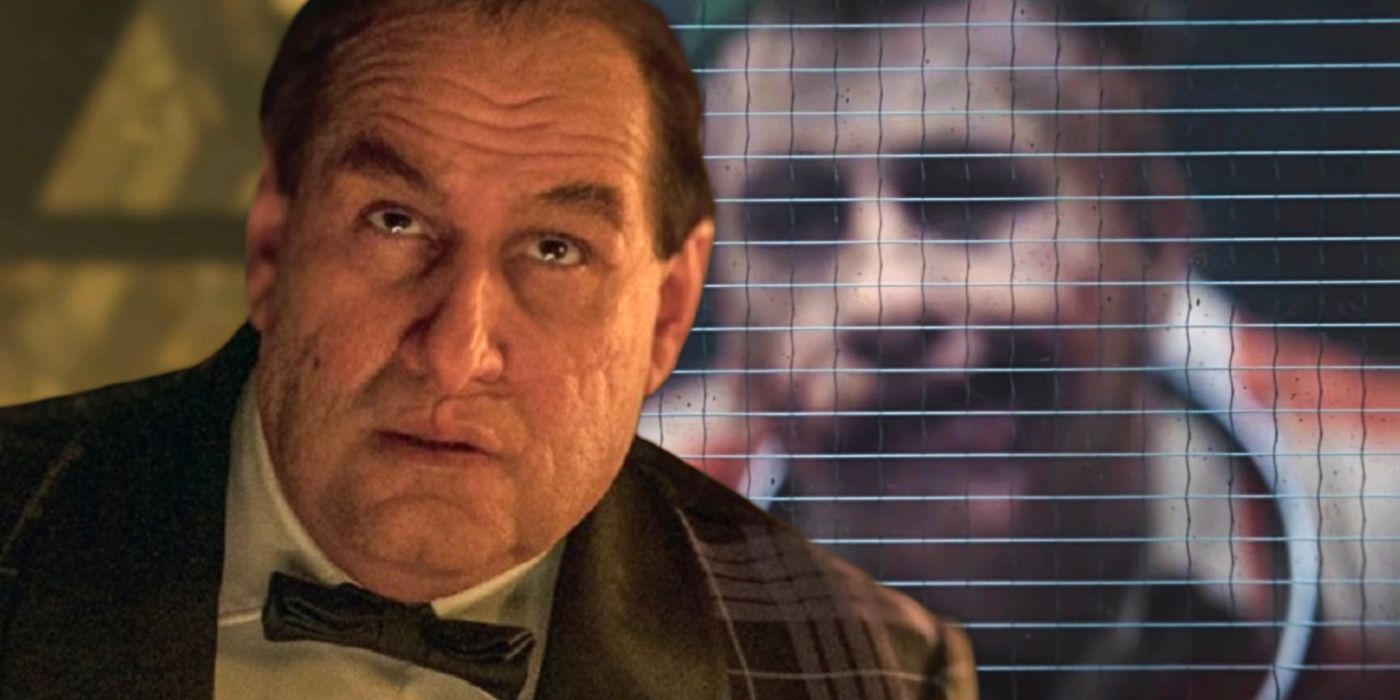 Colin Farrell as Penguin and Barry Keoghan as Joker in The Batman