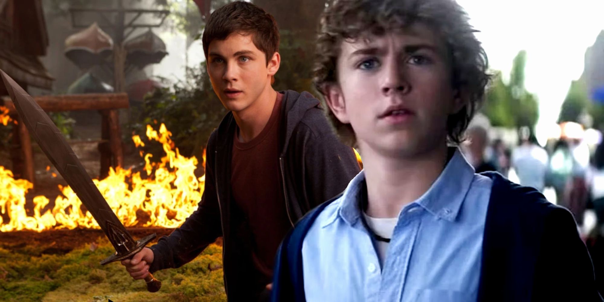 Percy Jackson Walker Scobell Logan Lerman