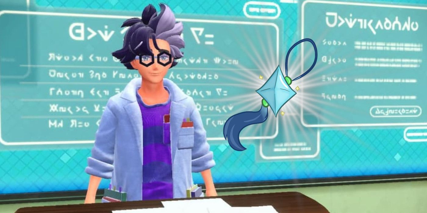 Pokemon Scarlet and Violet Professor Jacq With Shiny Charm