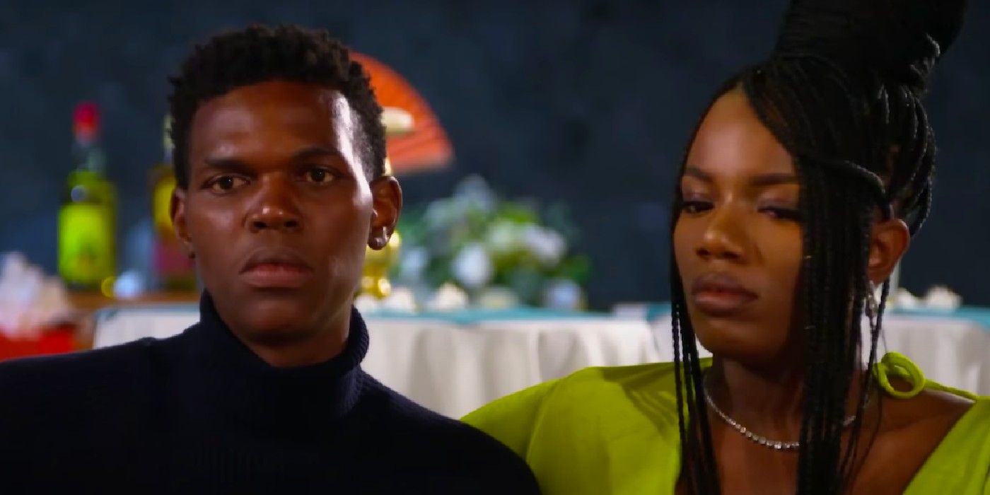 Married at First Sight's Alexis and Justin outside at night