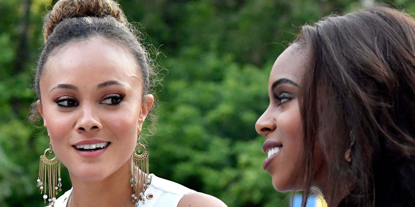 Ashley Darby and Candiace Dillard are looking at each other in RHOP