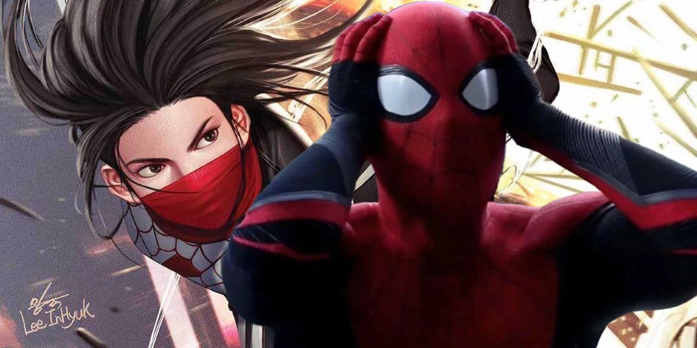Spider-Man Tom Holland and Silk