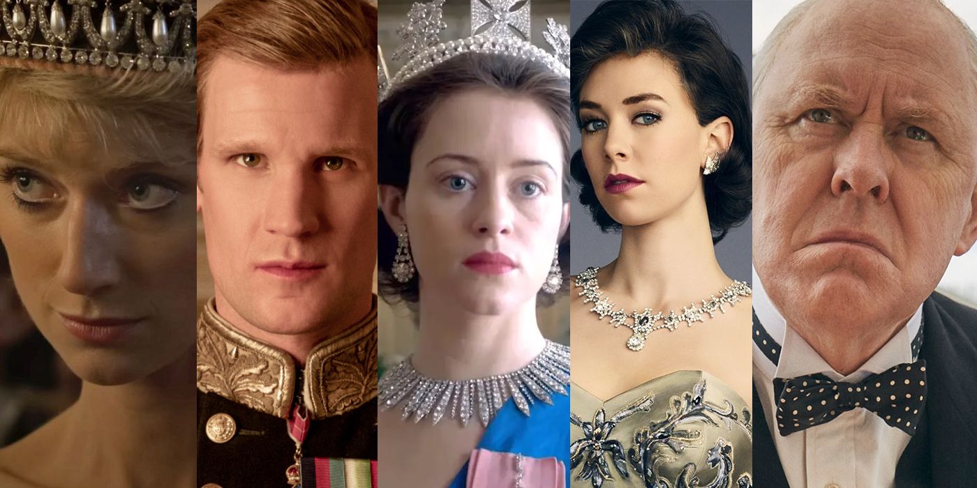 Princess Diana (Elizabeth Debicki); Prince Philip (Matt Smith); Queen Elizabeth II (Claire Foy); Princess Margaret (Vanessa Kirby); Winston Churchill (John Lithgow)