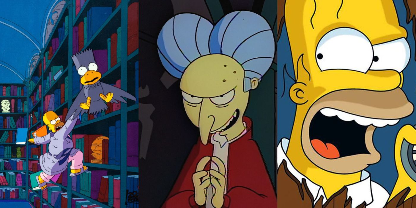 Stills from various Treehouse of Horror episodes