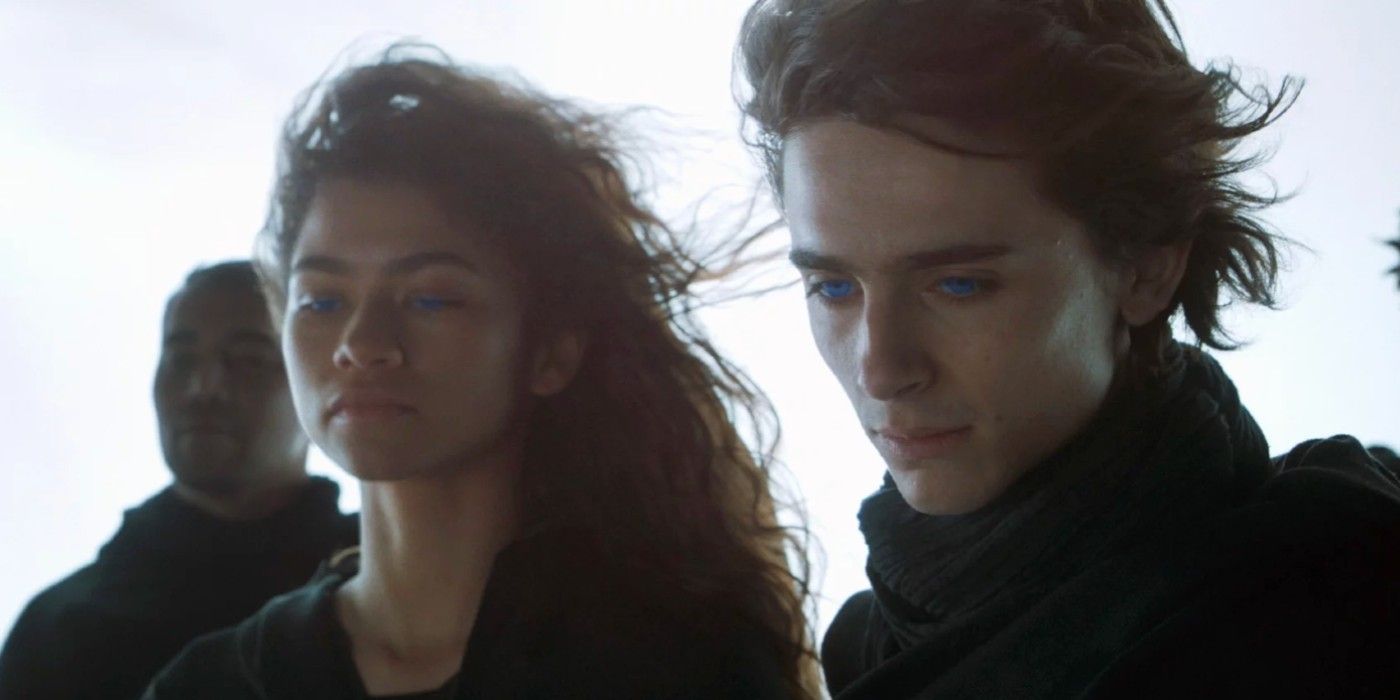 Paul and Chani in a vision of the future in Dune