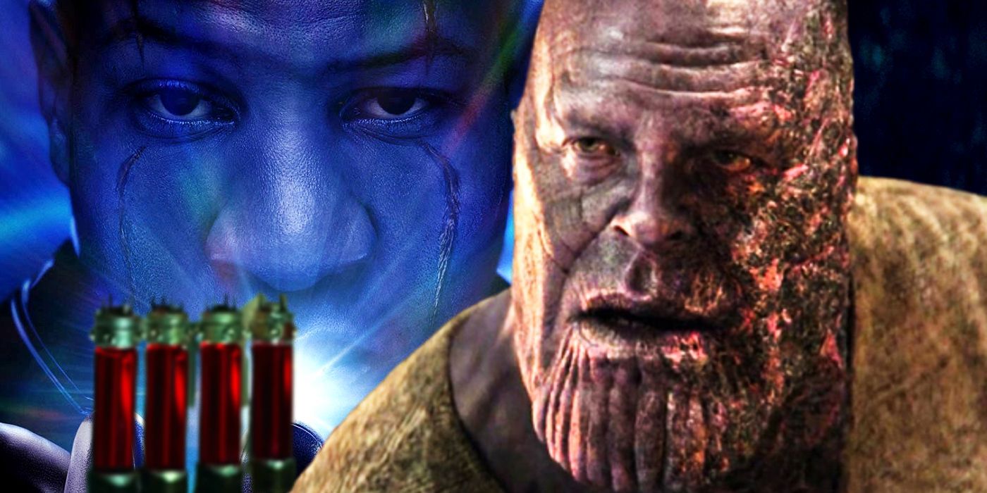 Kang with Thanos and Pym Particles