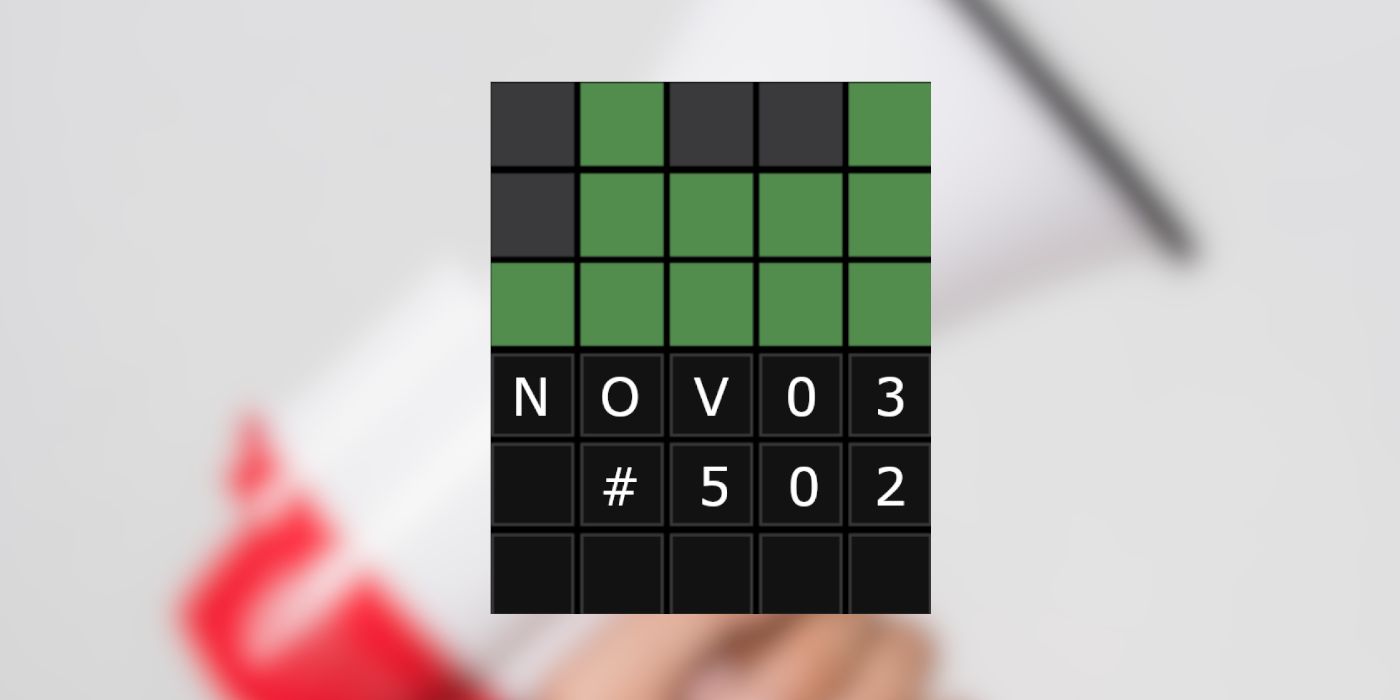 November 3, 2022 Wordle Grid With a Loud Megaphone in the background