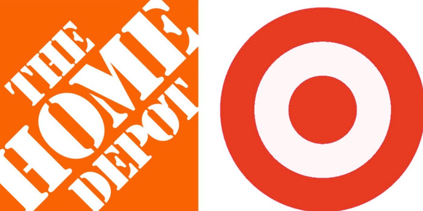 home depot and target logos