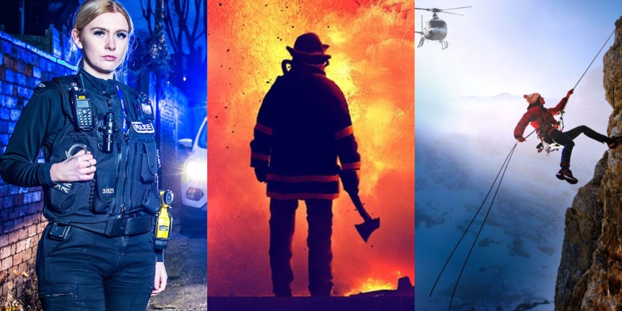 Split image of rescue reality shows feature