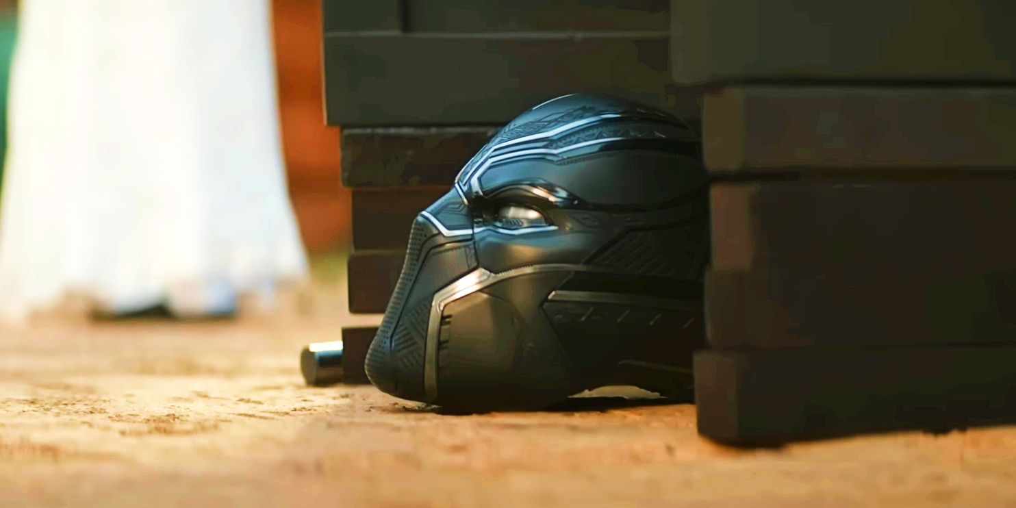 Black Panther mask in Wakanda Forever