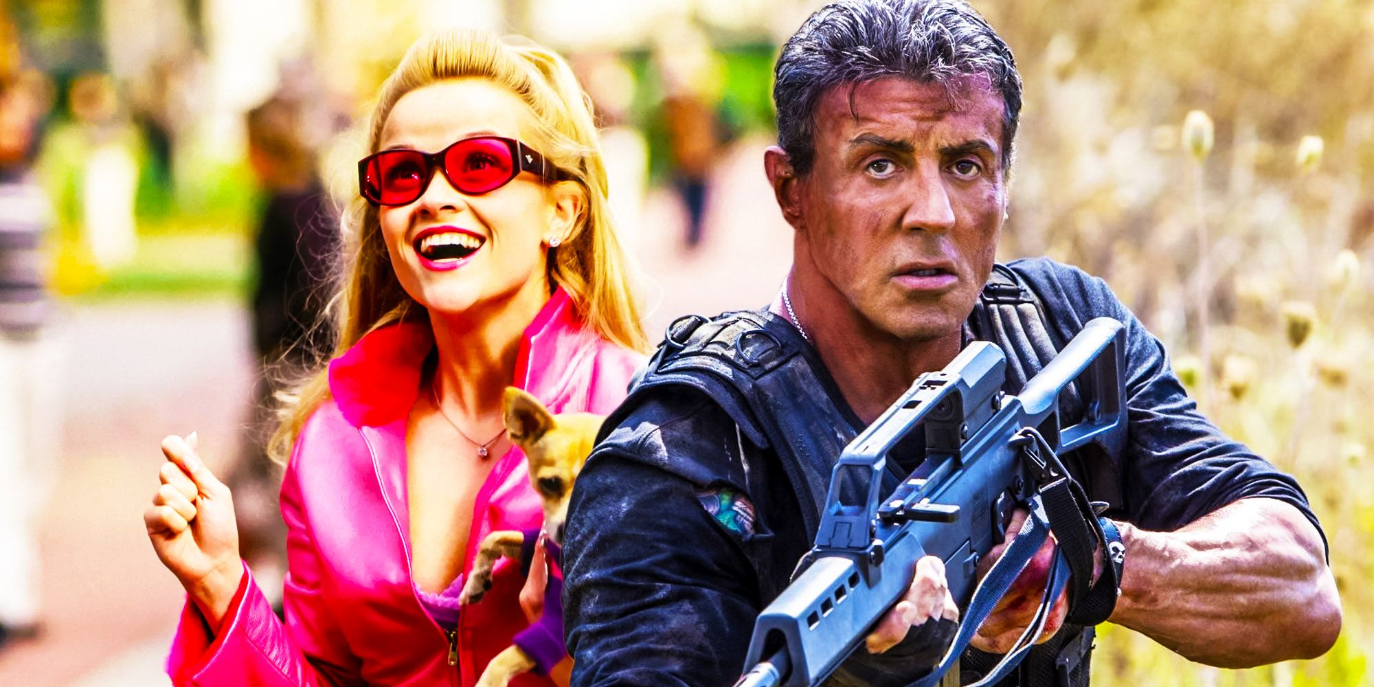 Elle Woods Legally blonde Sylvester stallone Expendables