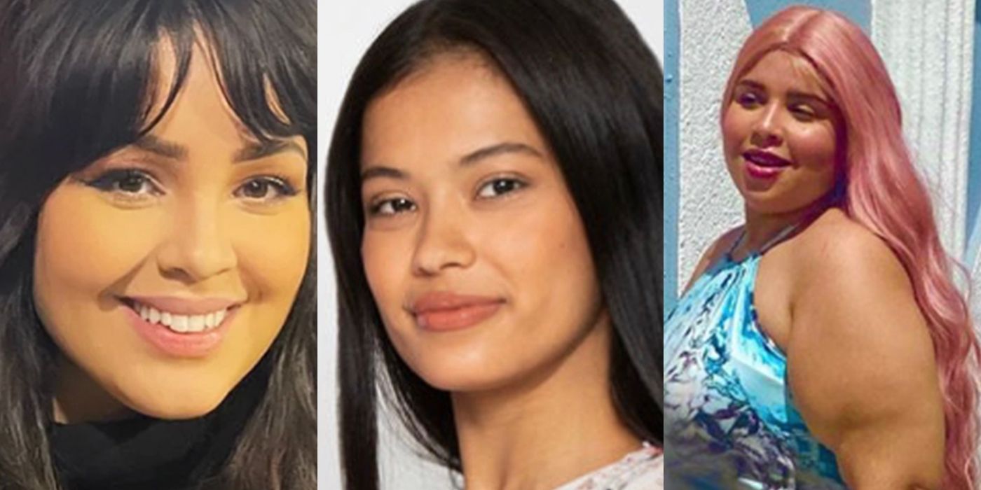 Winter Everett Tiffany Franco Smith Juliana Custodio 90 Day Fiancé three side by side images