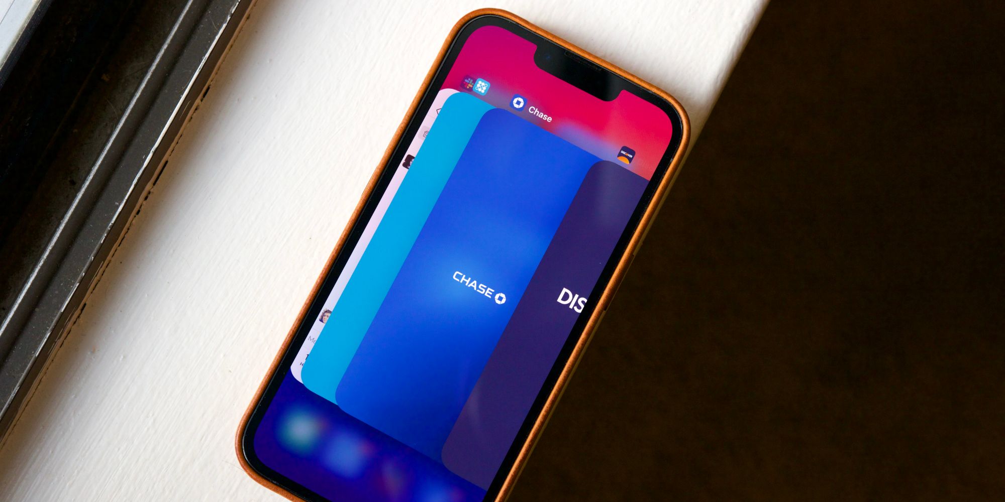 Multitasking screen on an iPhone 13 Pro