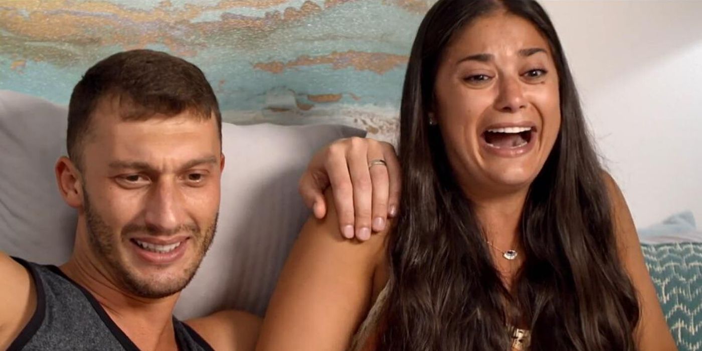 Loren Brovarnik and Alexei Brovarnik laughing in 90 Day Fiance