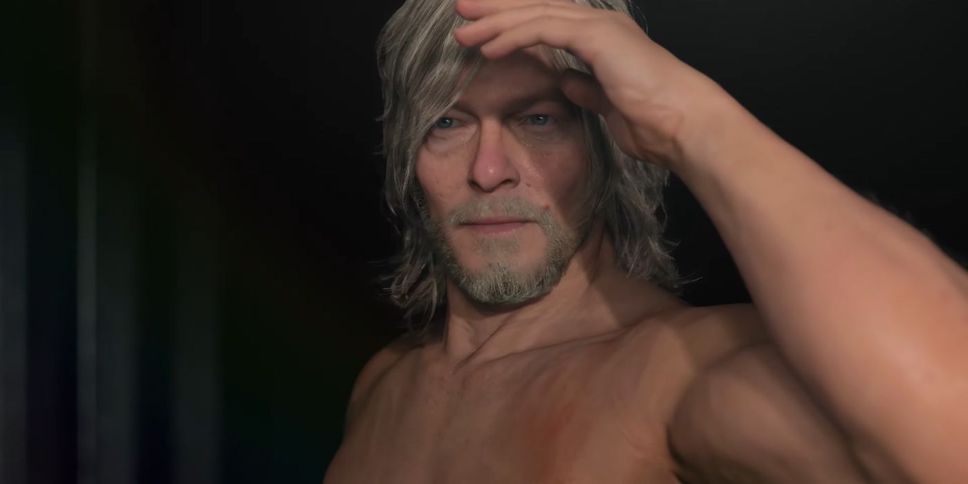 An aged Sam Bridges, portrayed by Norman Reedus, in the trailer for Death Stranding 2