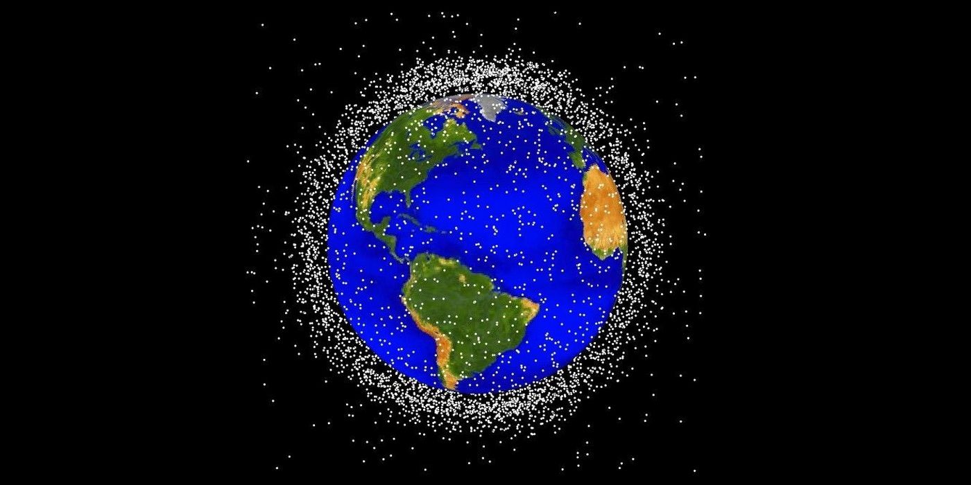 Space debris NASA image