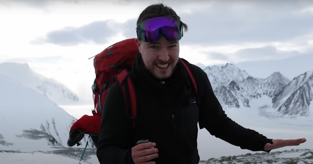 Mr beast in Antarctica