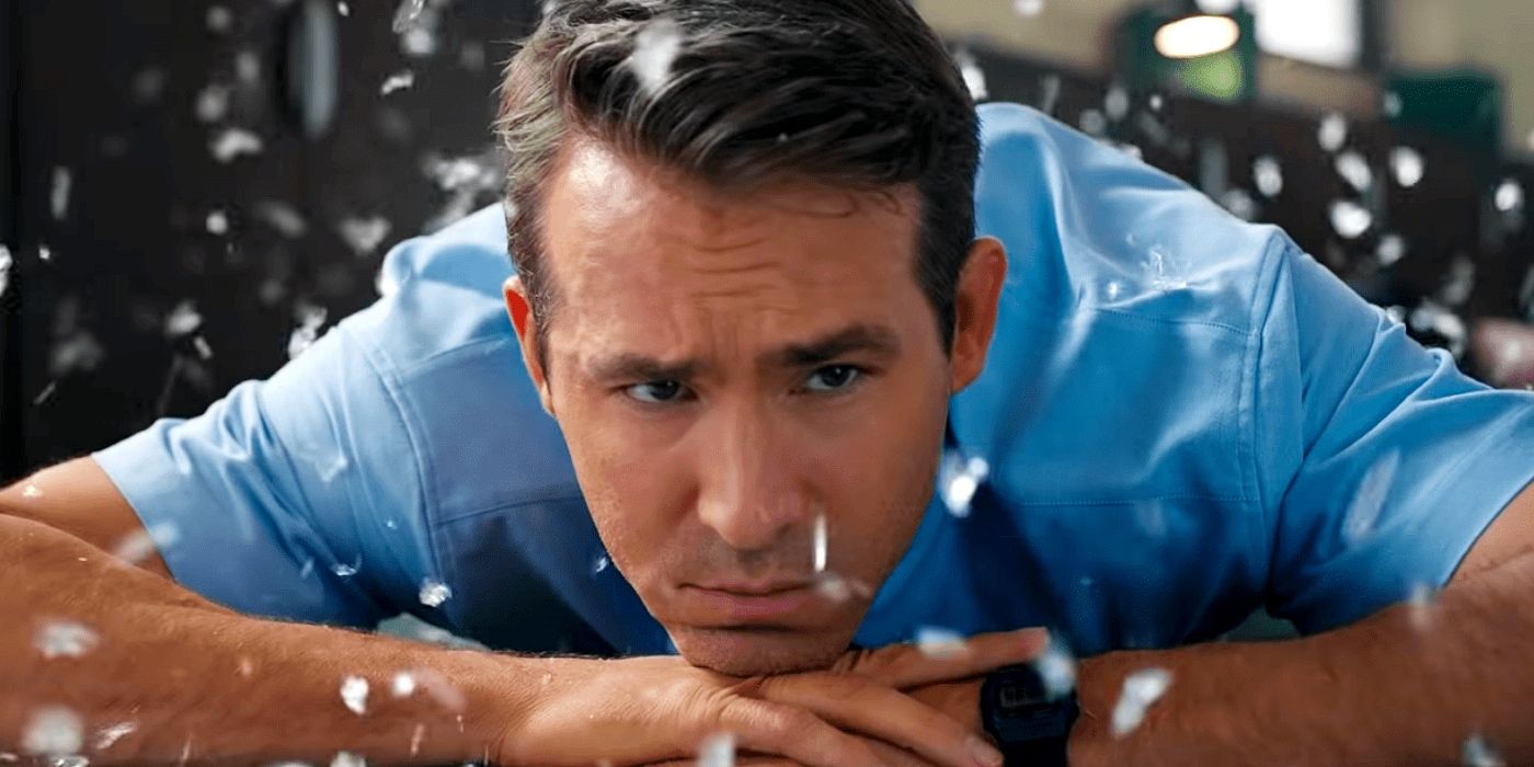 Ryan Reynolds looking sad in Free Guy.