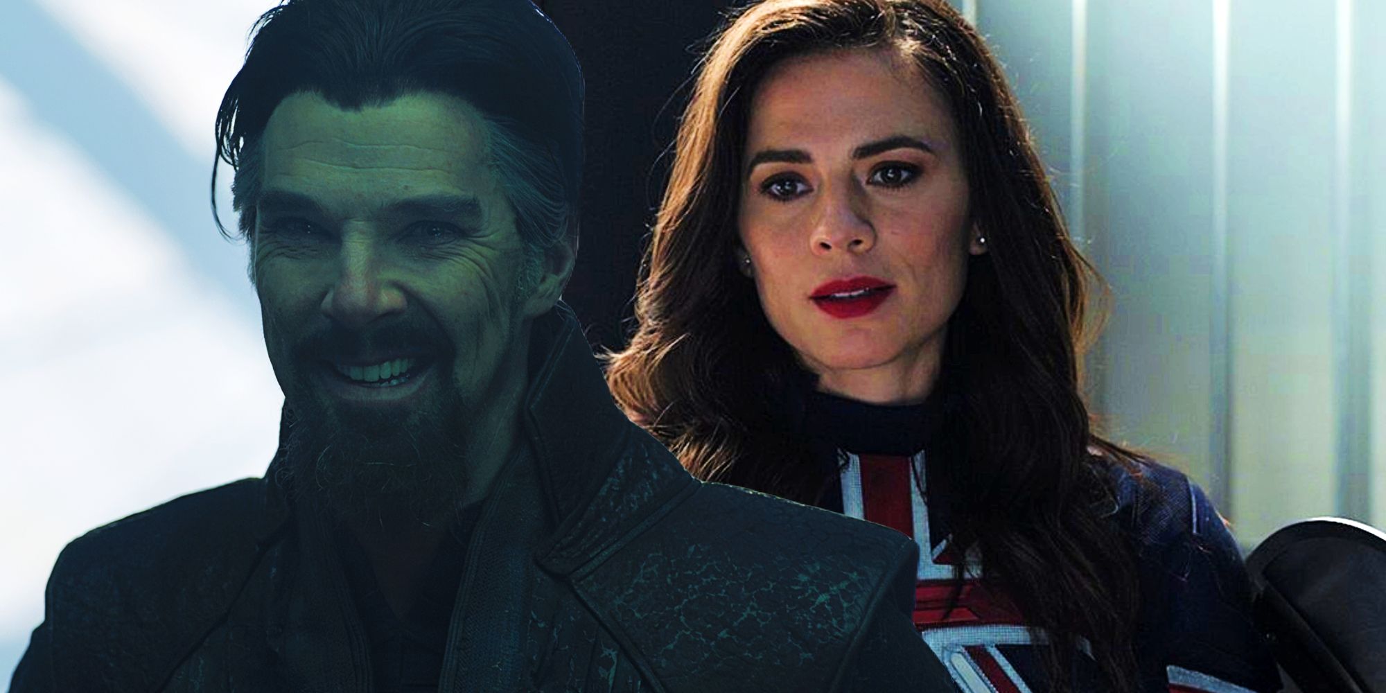 Evil Doctor Strange and Captain Carter in Doctor Strange in the Multiverse of Madness