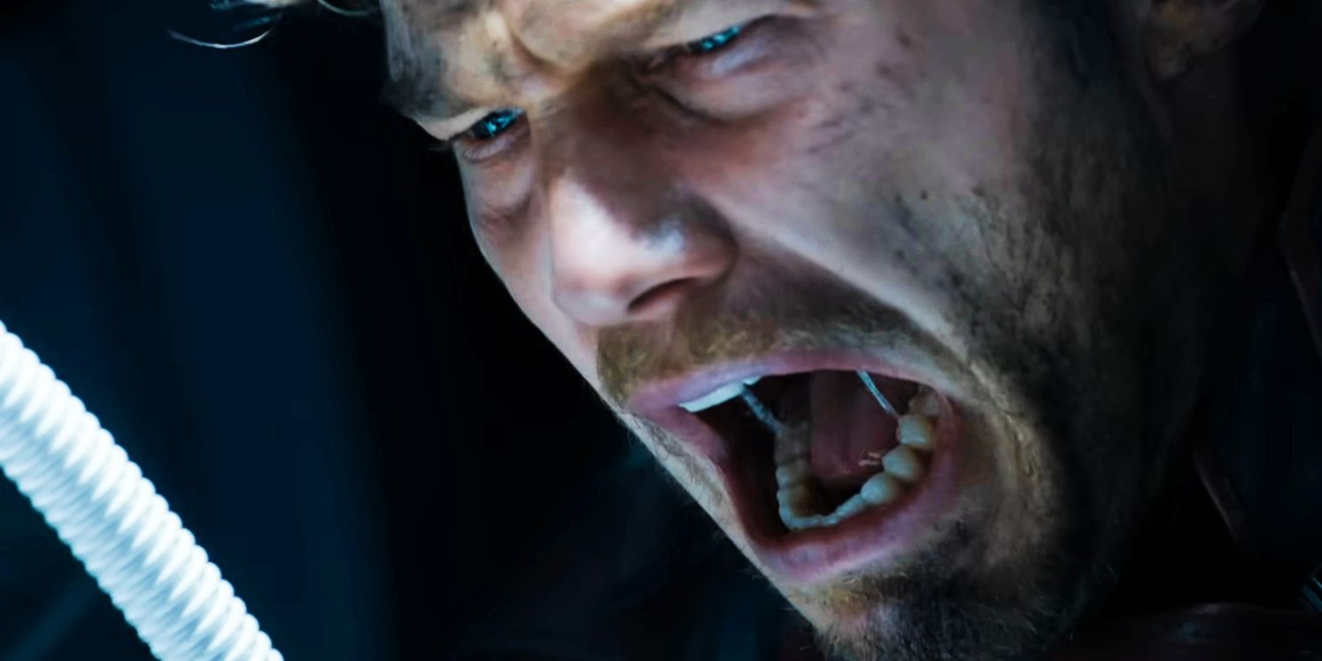 Star-Lord crying out in agony in Guardians of the Galaxy Vol 3