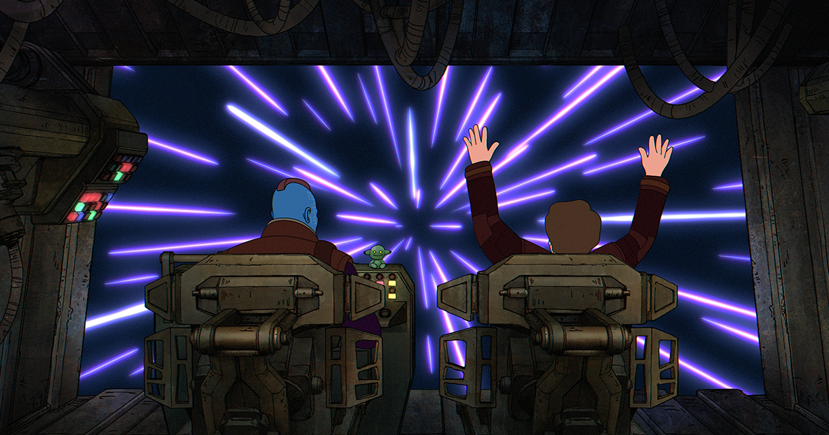 Mac Whiting sur la rotoscopie du GotG Holiday Special