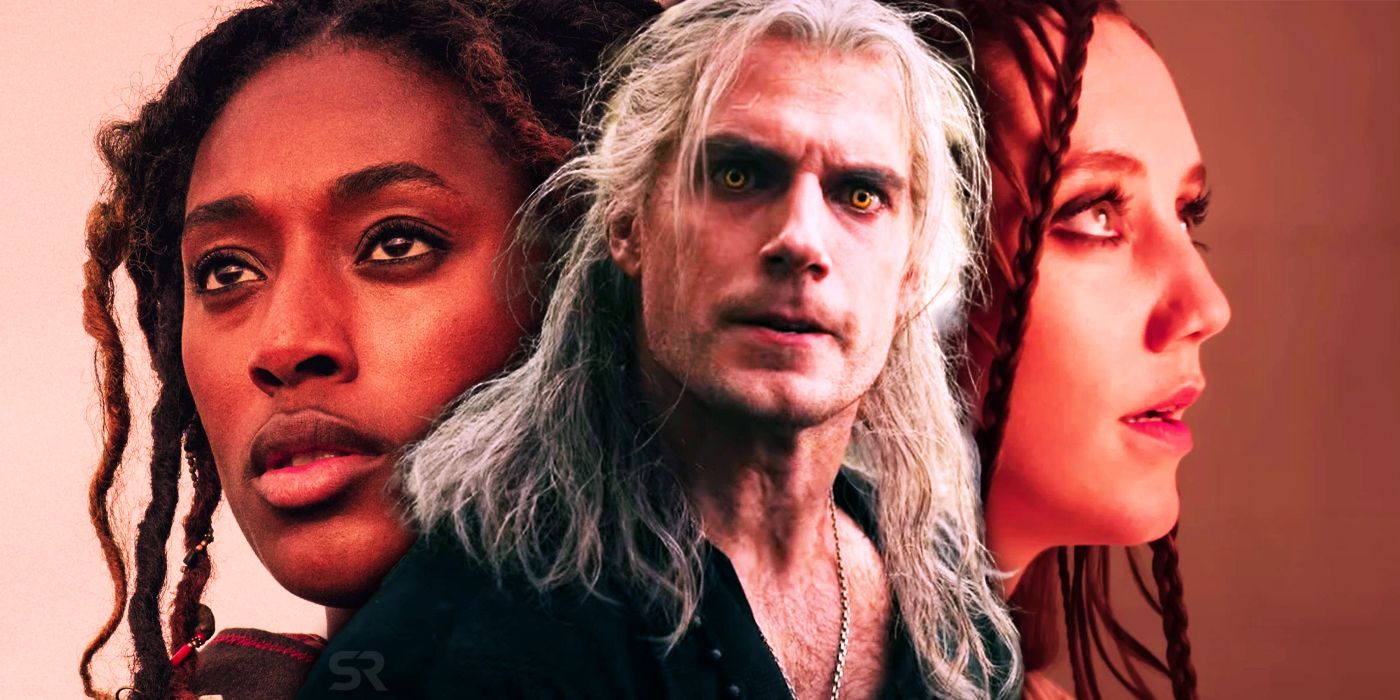 Geralt and characters from The Witcher: Blood Origin