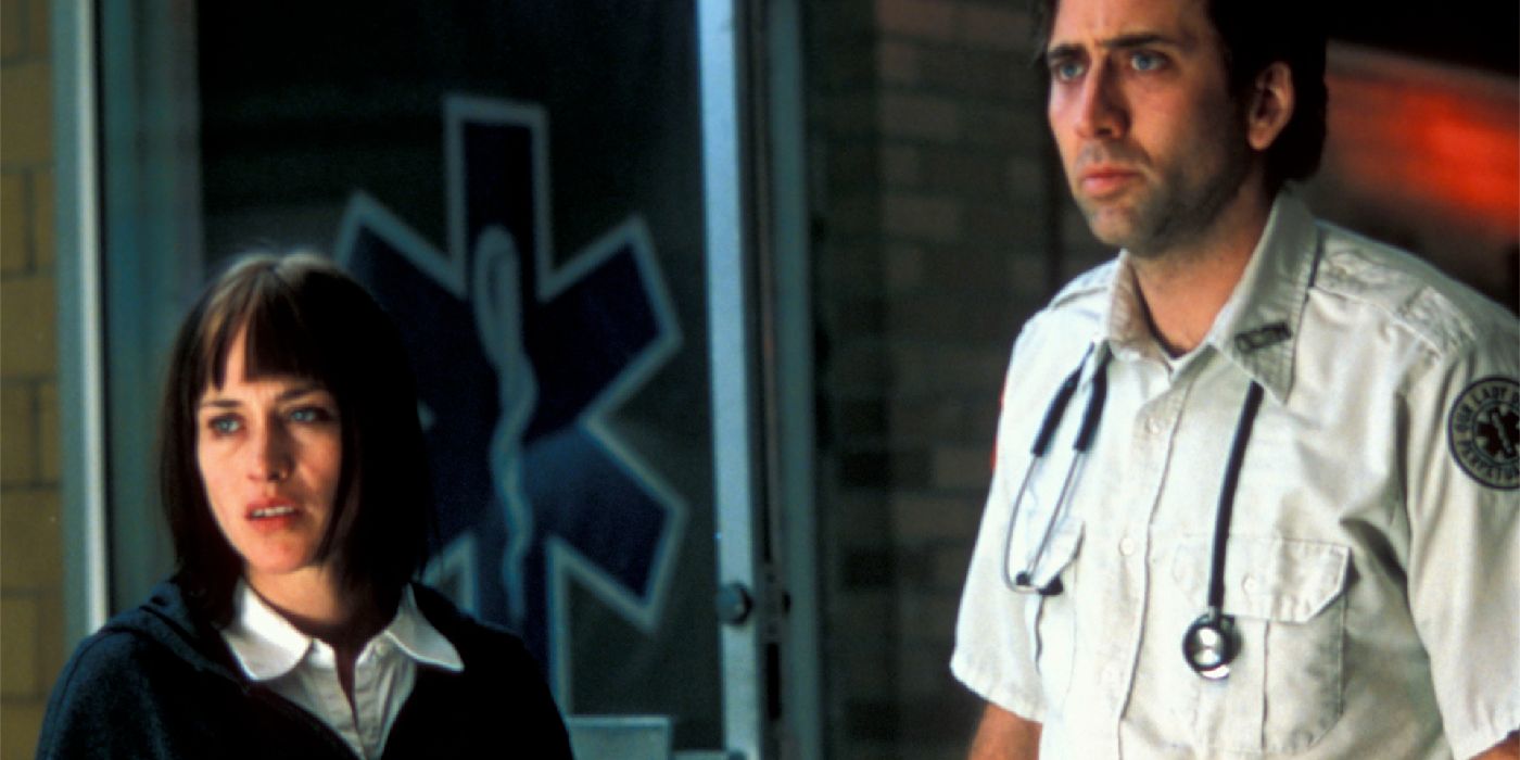 bringing out the dead Nicholas Cage outside hospital