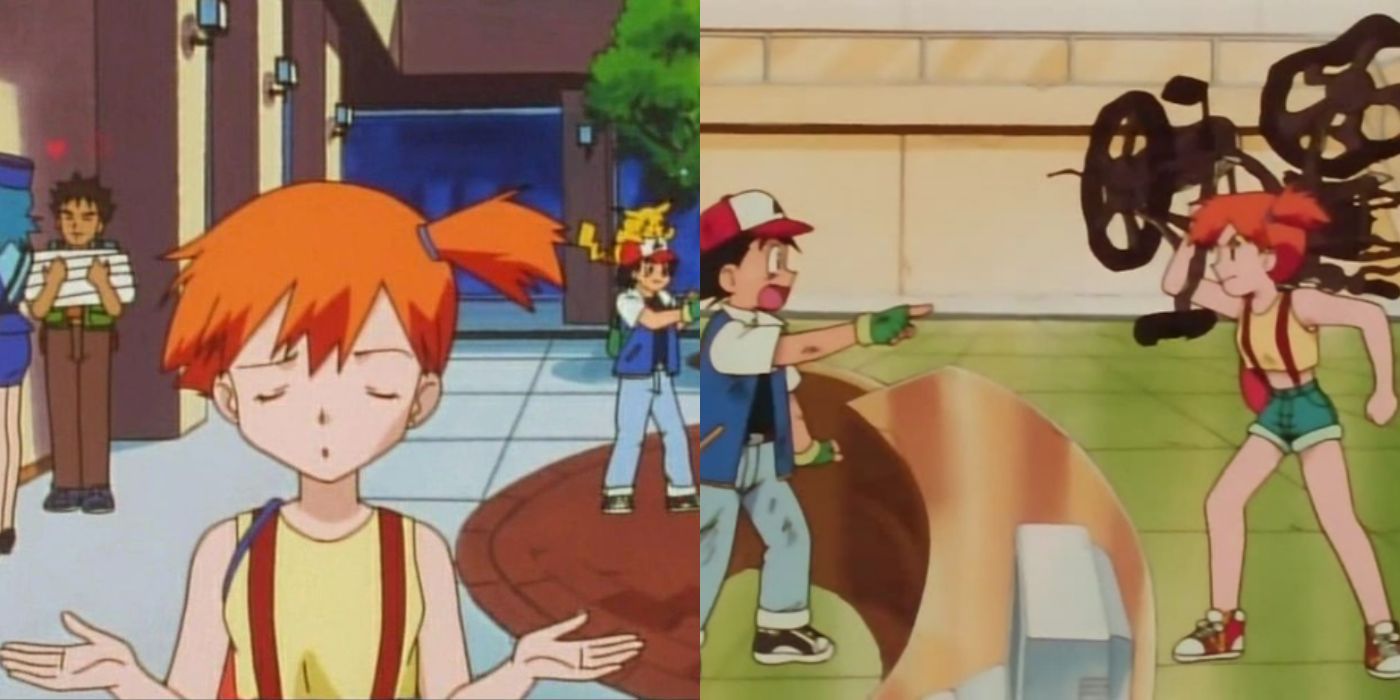 Split featured image of Misty from Pokémon Anime