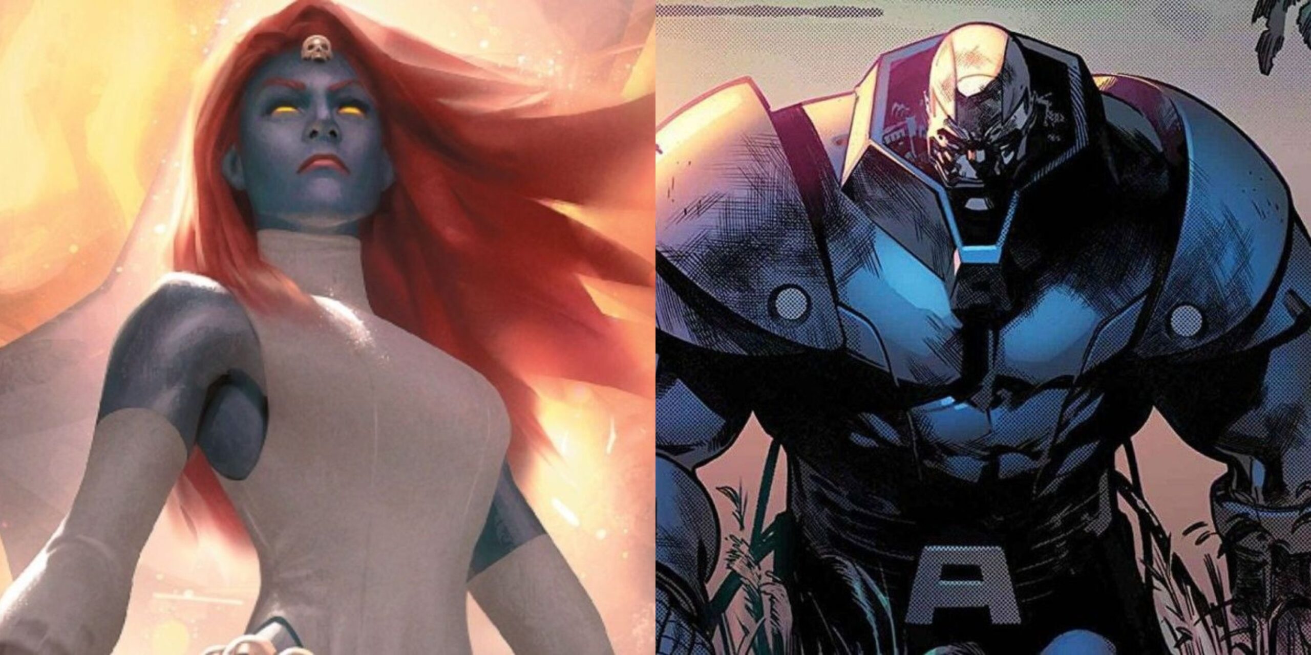 Featured image Mystique and Apocalypse from X Men comics