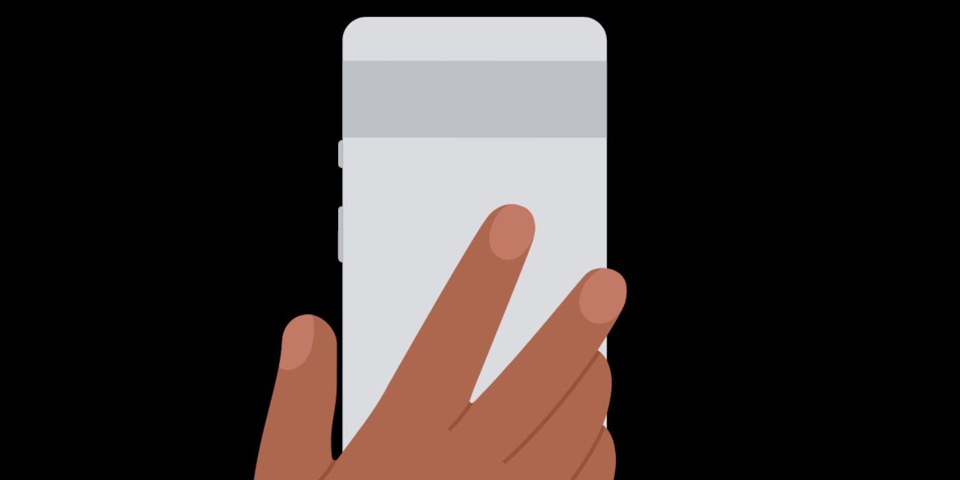 Image showing a hand holding a phone