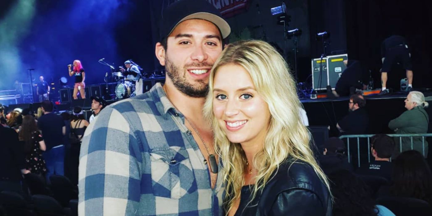 Below Deck Nico New Girlfriend posing at concert