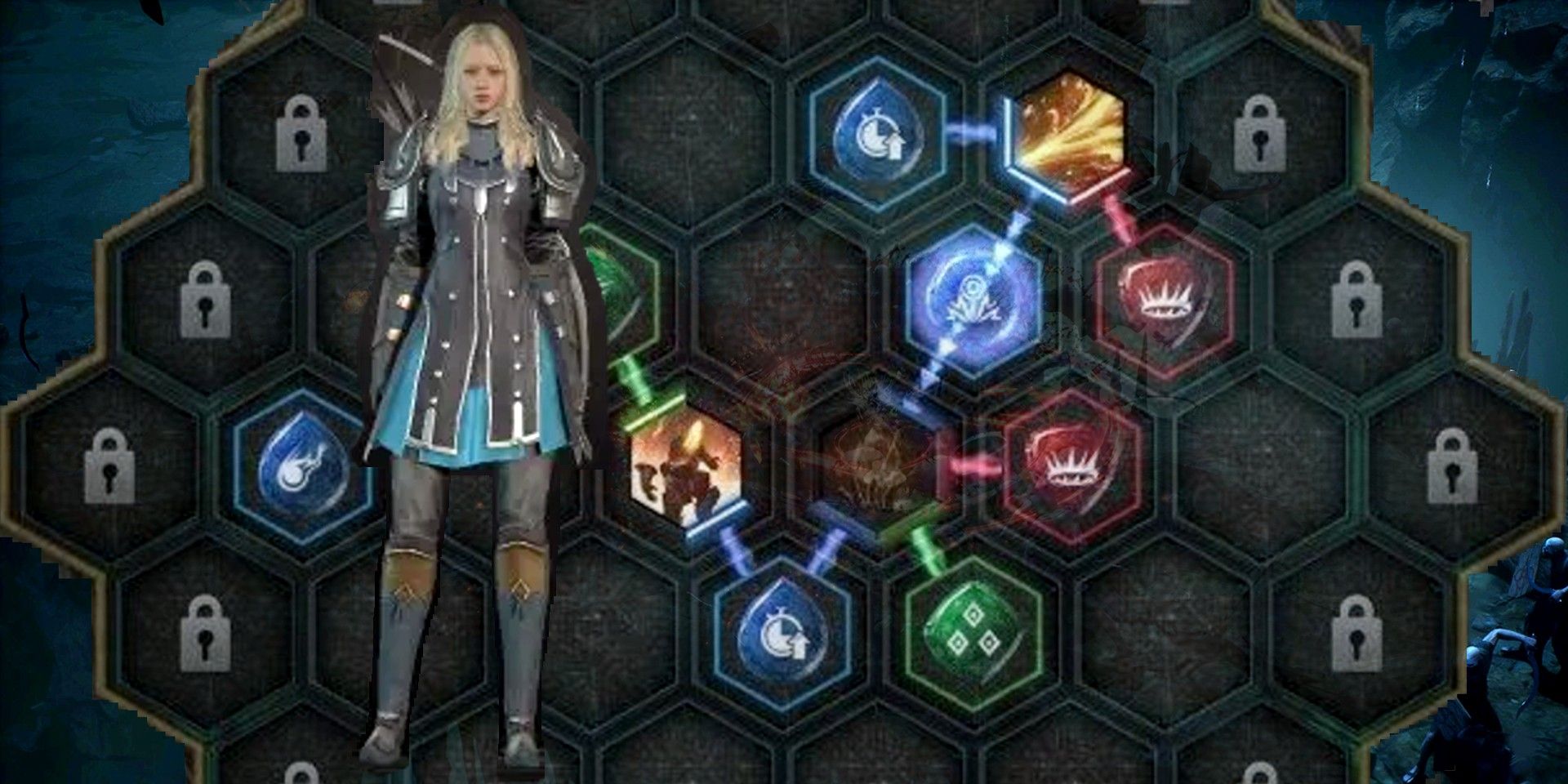 An Undecember Archer with the Rune page in the background