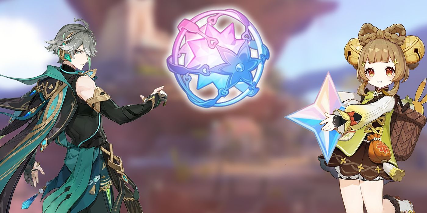 Yaoyao Alhaitham Holding Genshin Impact Primogems and Intertwined Fate