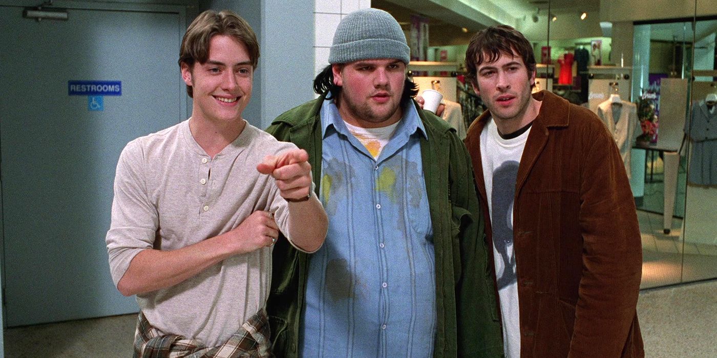 Jeremy London, Ethan Suplee and Jason Lee in Mallrats