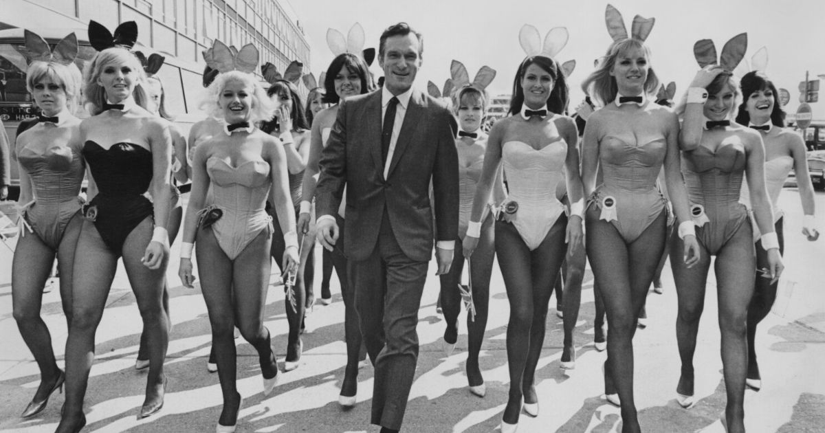 Hugh Hefner and Playmates in Secrets of Playboy